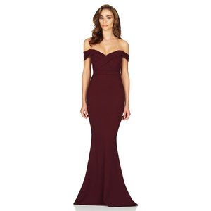 Nookie Camille Gown Wine Deep Red Long